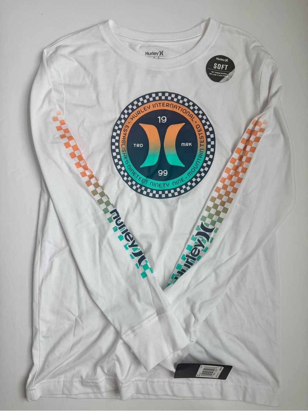 Hurley Kids Size Large Long-Sleeve Graphic Tee